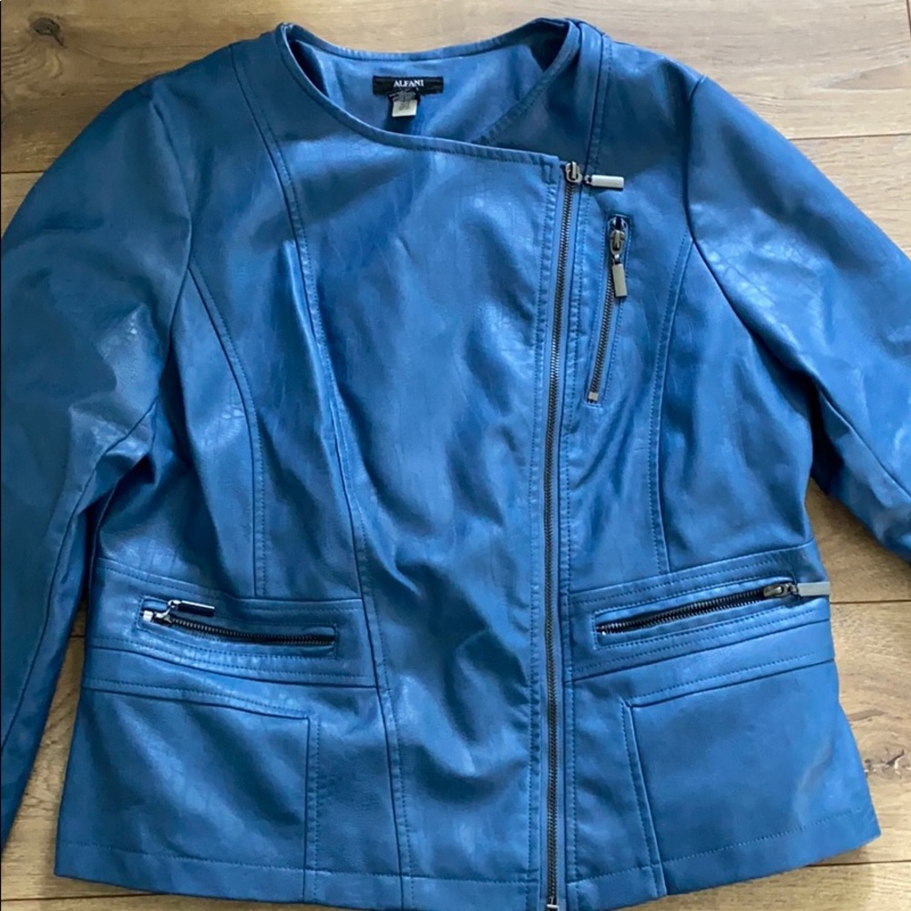 Alfani Faux Leather Jacket